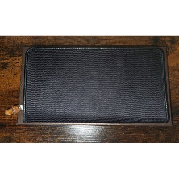 Gucci Nylon Bamboo Long Wallet Tom Ford Era‎ Vintage - Picture 1 of 10